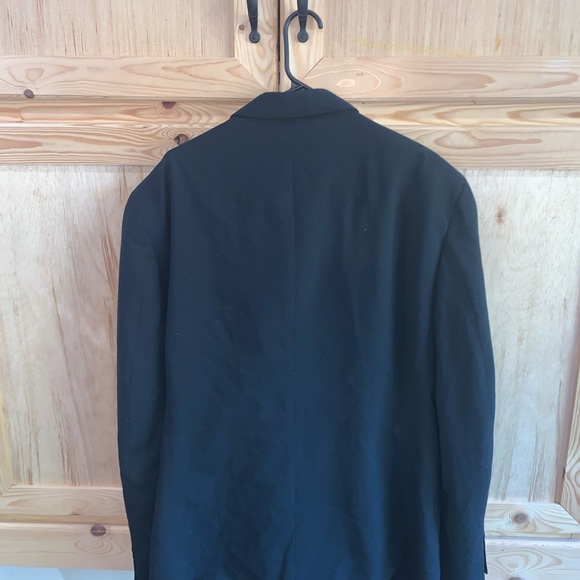 Alfani Wool Plus Lycra black blazer business suit jacket size 44L - Picture 2 of 3